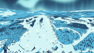 bilde fra Sulitjelma Fjellandsby